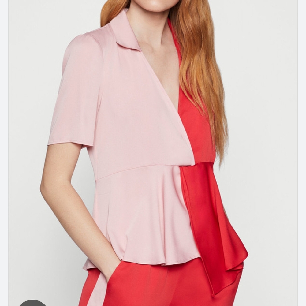 Bcbg Generation Chic Women's Set in Soft Pink and Vibrant Red